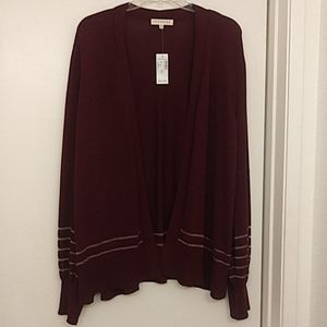 NEW w/tag burgundy cardigan
